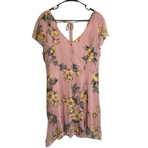 Row A Pink Floral Dress